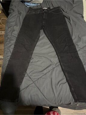 Wrangler Black Slim Straight Men's Jeans 32x34